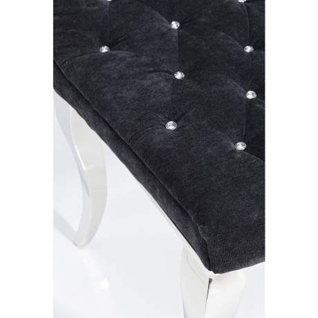 Стул Bijou, коллекция "Бижутерия" 50*98*76, Бархат, Стекло, Пенополиуретан, Сталь, Черный