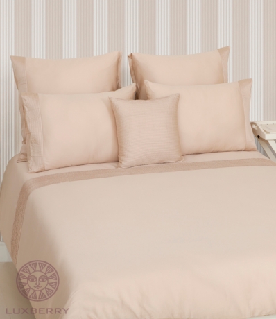 Комплект постельного белья "CITY" BOVI сатин, телесный