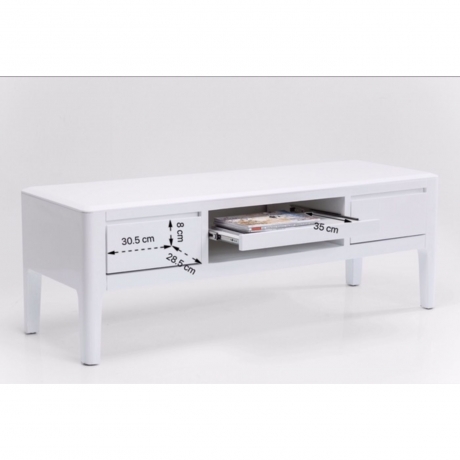 Тумба под ТВ Brooklyn, коллекция "Бруклин" 145*50*50, МДФ, Белый