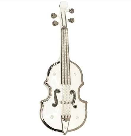 Скрипка, 47х17х8 см. EMOZIONI, керамика, swarovski