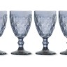 Набор бокалов для вина Dubai, голубой, 0,4 л. 4 шт. WD Lifestyle