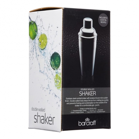 Шейкер для коктейлей, 500 мл. Barcraft Double Walled Kitchen Craft