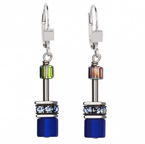 Серьги Blue-Grey 4014/20-0712 Coeur de Lion