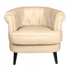 Кресло мягкое кремовое William Thackeray