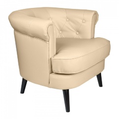 Кресло мягкое кремовое William Thackeray