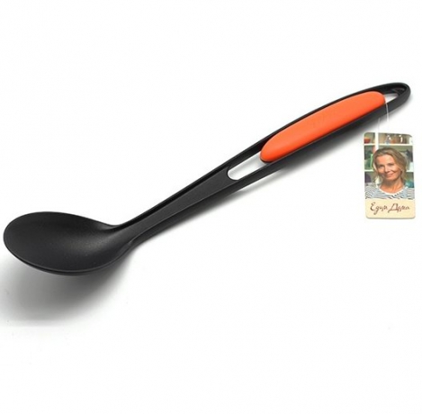 Ложка поварская Едим Дома, черный/оранжевый