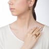 Серьги Firenze smoked topaz 300146 BR/RG Qudo