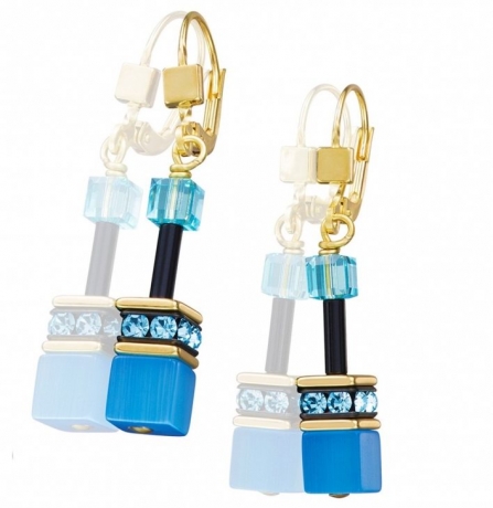 Серьги Multicolour Rainbow Gold 2838/20-1573 Coeur de Lion