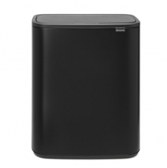 Мусорный бак Touch Bin Bo (2 х 30 л), Черный матовый Brabantia