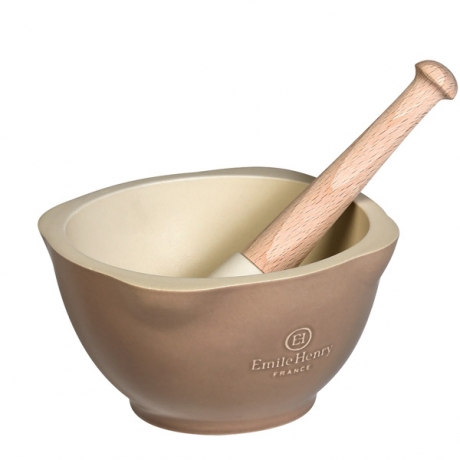 Ступка и пестик 14 см. мускат, Emile Henry