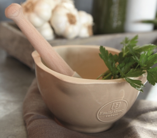 Ступка и пестик 14 см. мускат, Emile Henry