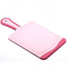 Кухонная доска FLUTTO, 35x18 см. розовая Microban