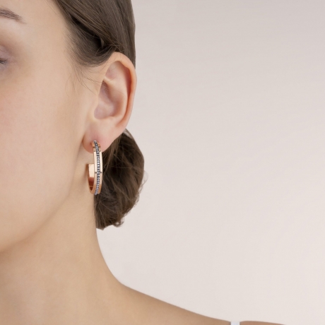 Серьги Anthracite-Rosegold 0149/21-1225 Coeur de Lion