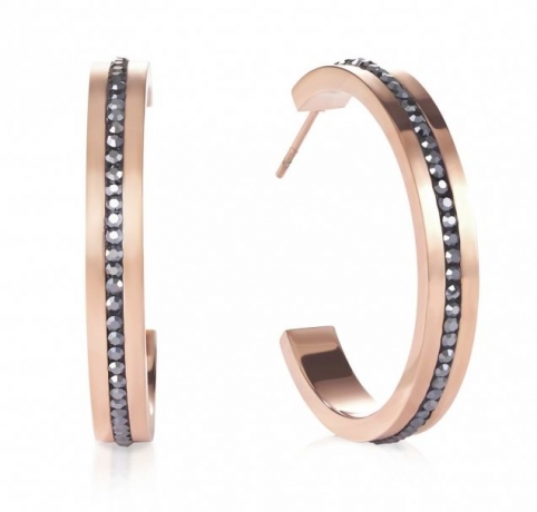 Серьги Anthracite-Rosegold 0149/21-1225 Coeur de Lion