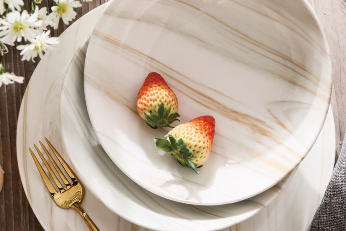 Тарелка суповая The Royal Marble, 19,5 см, 0,75 л. Home & Style