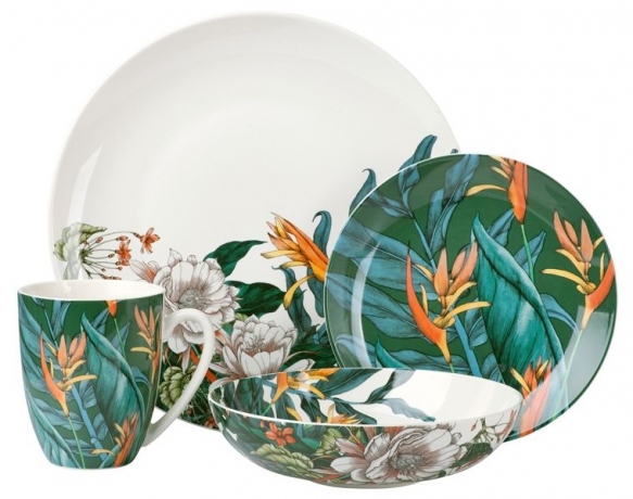 Обеденный набор на 4 персоны Ночной сад, 16 предметов Maxwell & Williams