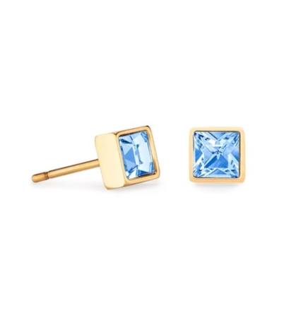 Серьги Light Blue-Gold Coeur de Lion