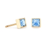 Серьги Light Blue-Gold Coeur de Lion