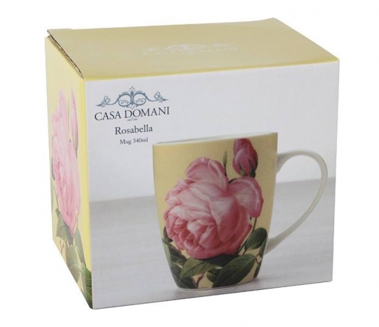 Кружка "Роза" 0.28 л. Casa Domani, кремовый