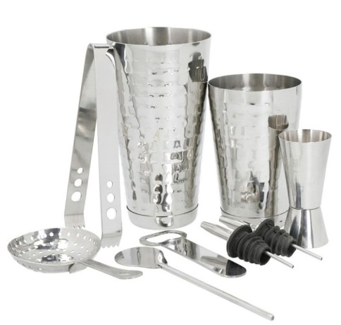 Набор барных аксессуаров BarCraft (шейкер, двусторонняя насадка, открывалка для бутылок, ложка, барн Kitchen Craft