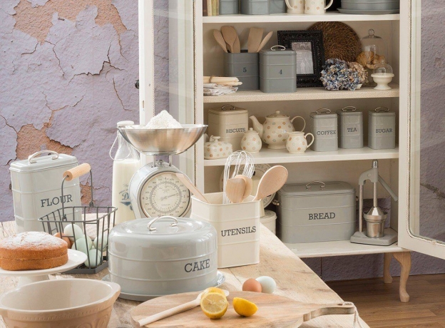 Ёмкость для хранения печенья, 14.5х14.5х19 см. Living Nostalgia green Kitchen Craft