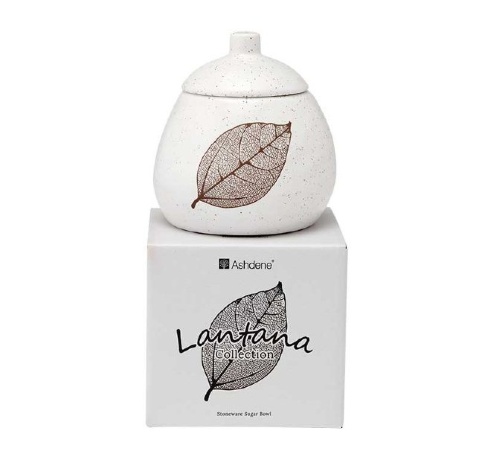 Сахарница с крышкой, 300 мл. Lantana White Stone ASHDENE
