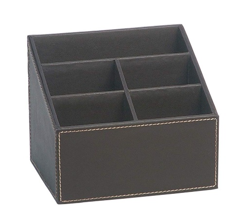 Органайзер для пультов д/у эффект кожи Vintage Brown Andrea House