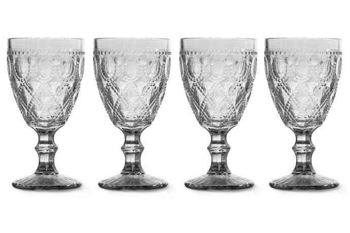 Набор бокалов для вина Dubai, прозрачный, 0,4 л. 4 шт. WD Lifestyle