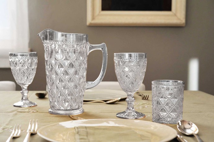 Набор бокалов для вина Dubai, прозрачный, 0,4 л. 4 шт. WD Lifestyle