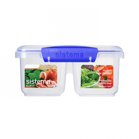 Контейнер прямоугольный двойной KLIP IT, 1 л. Sistema