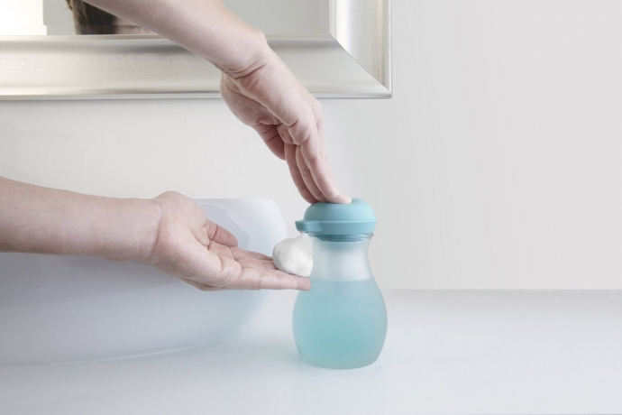 Диспенсер для пенного мыла Bubble, голубой, Umbra