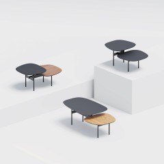 Журнальный столик Step L, 122,3х55,8х 40 см. черный ясень/черный ясень, Zahodi