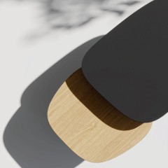 Журнальный столик Step L, 122,3х55,8х 40 см. черный ясень/черный ясень, Zahodi