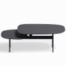 Журнальный столик Step L, 122,3х55,8х 40 см. черный ясень/черный ясень, Zahodi