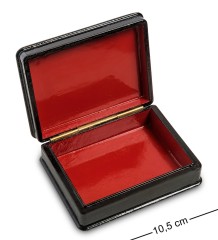 ШК-19/15-B Шкатулка в технике декупаж "Тройка" (10х8х3,5)