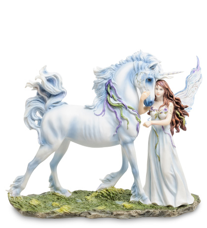 WS-249 Статуэтка "Ангел и Единорог" (Джоди Бергсма)