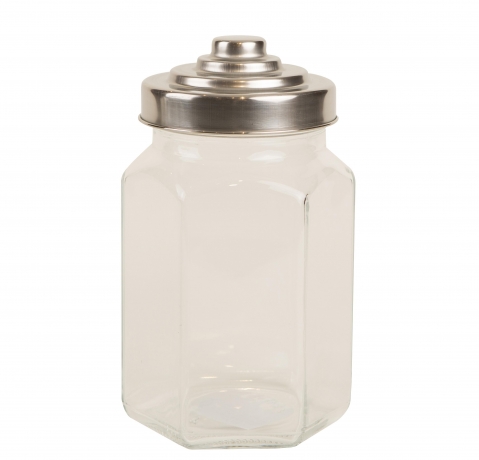 Ёмкость для хранения Hexagon Glass, 10,5x9,2x17,7 см. T&G