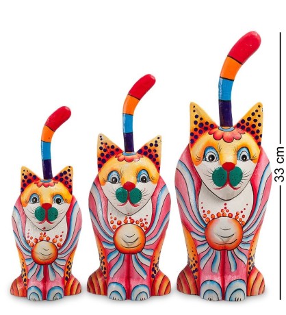 31-041 Фигурка "Кот" н-р из трех (о.Бали)