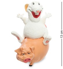 RV-754 Статуэтка Крыска "Новый Год к нам мчится" (W.Stratford)