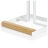 Держатель для бумажных полотенец белый металл и дерево Andrea House