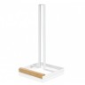 Держатель для бумажных полотенец белый металл и дерево Andrea House