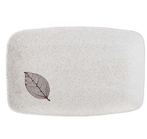 Поднос прямоугольный Lantana White Stone, 34х22х4см. ASHDENE
