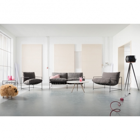 Диван Cornwall, коллекция "Корнуолл" 180*81*85, Хлопок, Полиэстер, Полиуретан, Сталь, Серый