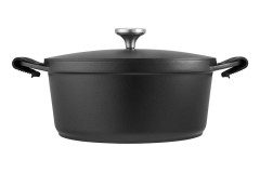 Кастрюля Agile, чёрная, 28 см, 6,3 л. Maxwell & Williams