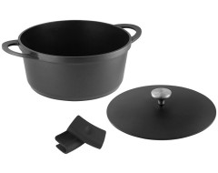 Кастрюля Agile, чёрная, 28 см, 6,3 л. Maxwell & Williams