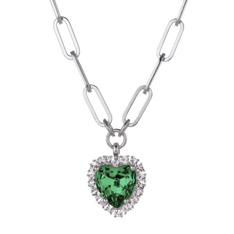Колье SIMONA SS EMERALD GREEN / CRYSTAL Dyrberg Kern