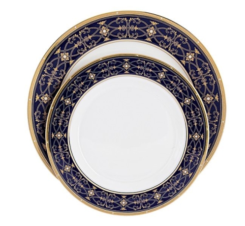 Обеденный сервиз Офелия (кобальт), 12 персон, 50 предметов Emily