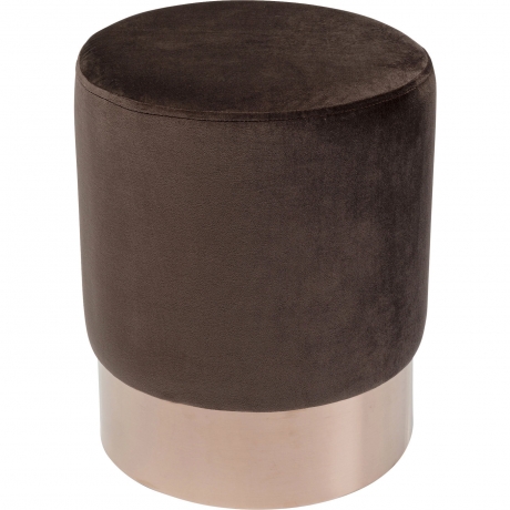 Пуф Cherry, коллекция "Вишня" 35*42*35, Полиэстер, Полиуретан, ДСП, Медь, Коричневый