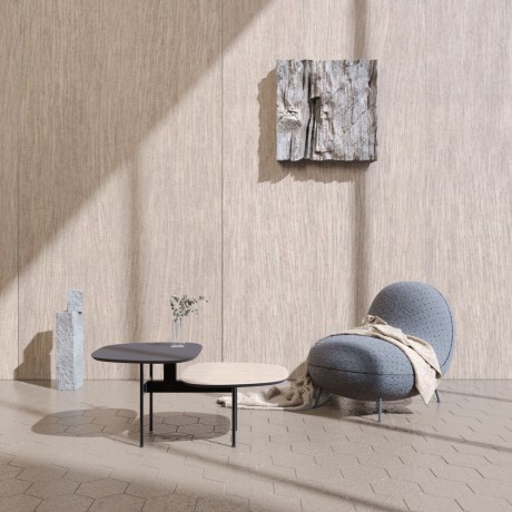 Журнальный столик Step S, 84,3х53,8х40 см. дуб/черный ясень, Zahodi