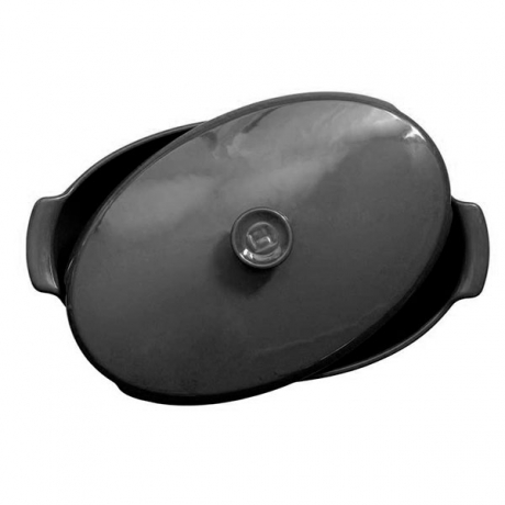 Форма для запекания, 41x24x16 см. 5,8 л. Утятница глубокая базальт Emile Henry